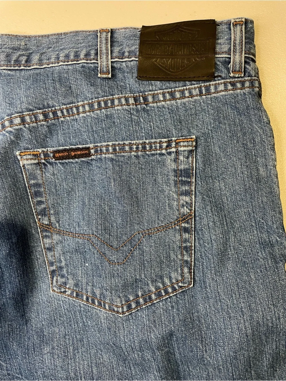 Vintage Harley-Davidson Men’s 44x32 Classic Blue Relaxed Denim Jeans VGUC